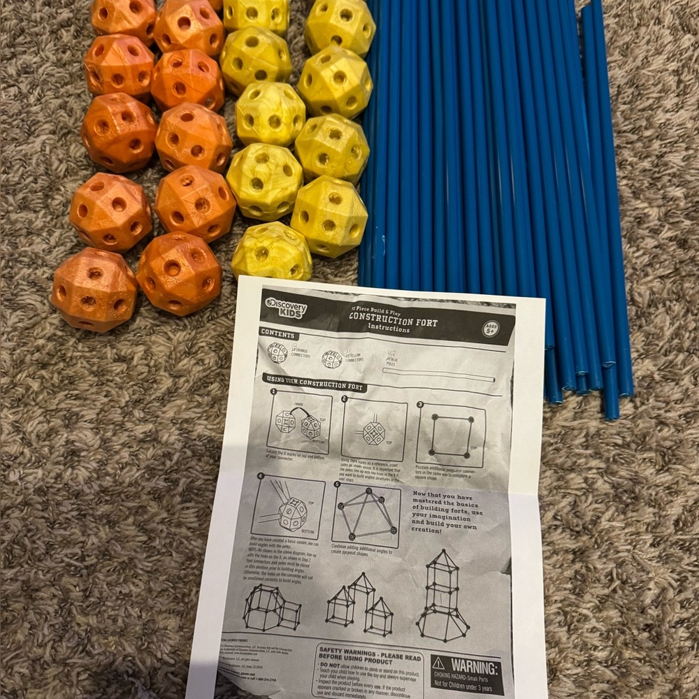 Kids Construction Fort Building Kit